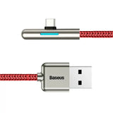 Baseus USB To Type-C 90° Braided Cable for Mobile Game, 1M Braided Cable - Imported from UK