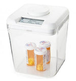 Kitchen Safe Time Locking Container (Medium) Timed Lock Box for Unwanted Temptations (White Lid + Clear Base) - Imported from UK