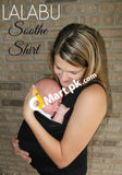 Lalabu Soothe Shirt (Baby Wearing) Pure Black Small Size (Made In Usa) Imported From Uk