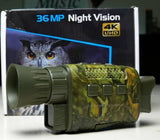 Night Vision Monocular 4K 36MP UHD Digital Infrared Rechargeable Night Vision Goggle with 1.5" TFT LCD Screen for Bird Watching Hunting Camping - Imported from UK