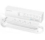 Meross Smart WiFi Power Strip + 4 USB Ports with Surge Protection, Compatible with Amazon Alexa, Google Assistant, Timer & Voice/Remote Control - Imported from UK