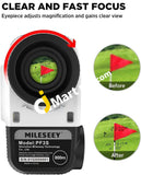 Mileseey Pf3S 875 Yards Golf Laser Rangefinder With Slope Switch Pulse Vibration And External Lcd