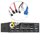 Multifunction Card Reader For Media Dashboard 5.25 Front Panel Usb 2.0 3.0 20Pin E-Sata Sata -