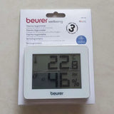 Beurer HM16 Thermo-Hygrometer, Indoor Climate Control for a Healthier Home, Displays Room Temperature & Humidity, Easy to Interpret Smiley Face Sequencing - Imported from UK