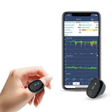 Wellue O2Ring Wearable Oxygen Monitor Rechargeable Bluetooth Pulse Oximeter Continuously Tracking SpO2 & Heart Rate Free App & PC Report  - Imported from UK