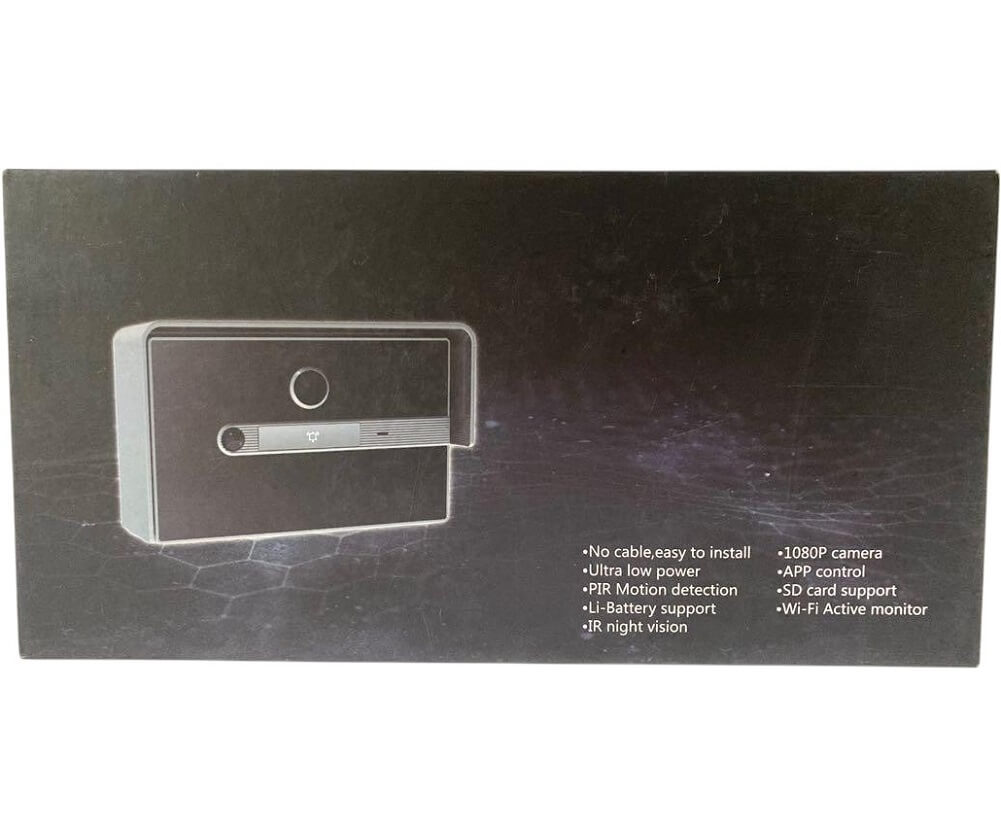Ornin WiFi Video Doorbell with Chime, 1080P HD Camera, PIR Motion Detection, Two-Way Talk, IP65 Weatherproof for Home Security - Imported from UK