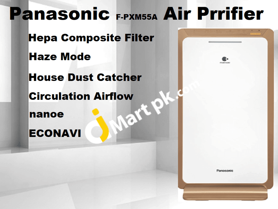 Panasonic® Non-Humidifying Nanoe Technology Air Purifier With Hepa Filter And Sensing 11W - Imported