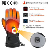 Pellor Electric Heated Gloves 5000Mah Rechargeable Battery Heating With 3 Levels Temperature