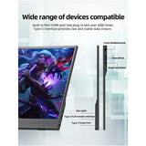 ZSUS 15.6" 144Hz Portable Monitor, 1920*1080 HDR 16:9 IPS Screen For XBox PS4/5 Switch Cell Phone PC Laptop Extension - Imported from UK