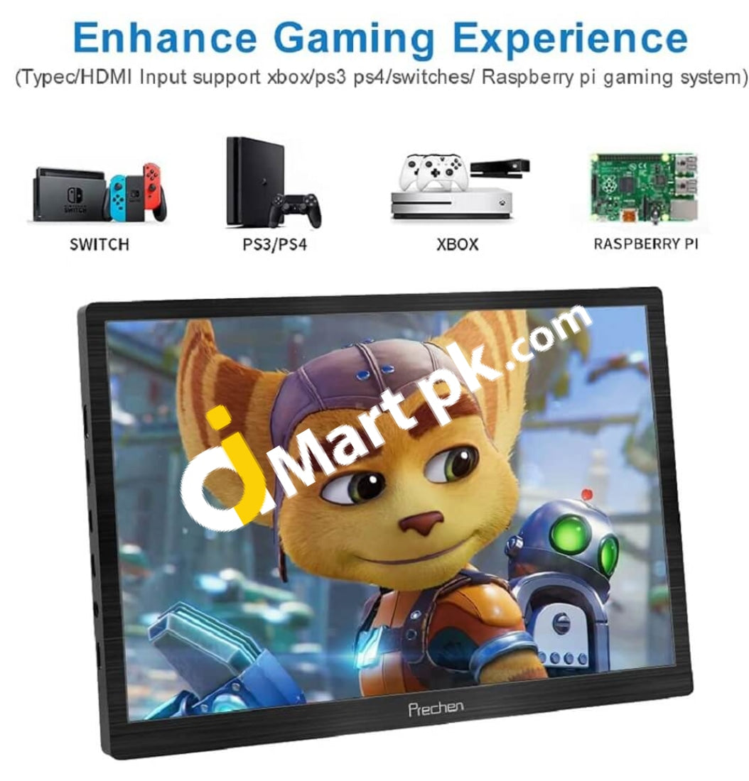 Prechen Mini Monitor Prechen IPS Screen 2K Portable Mini Monitor, 10.1