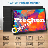Ips Screen Monitor Prechen 10.1 2560X1600 With Hdmi/Usb-C/Type-C Interface Built-In Speakers For