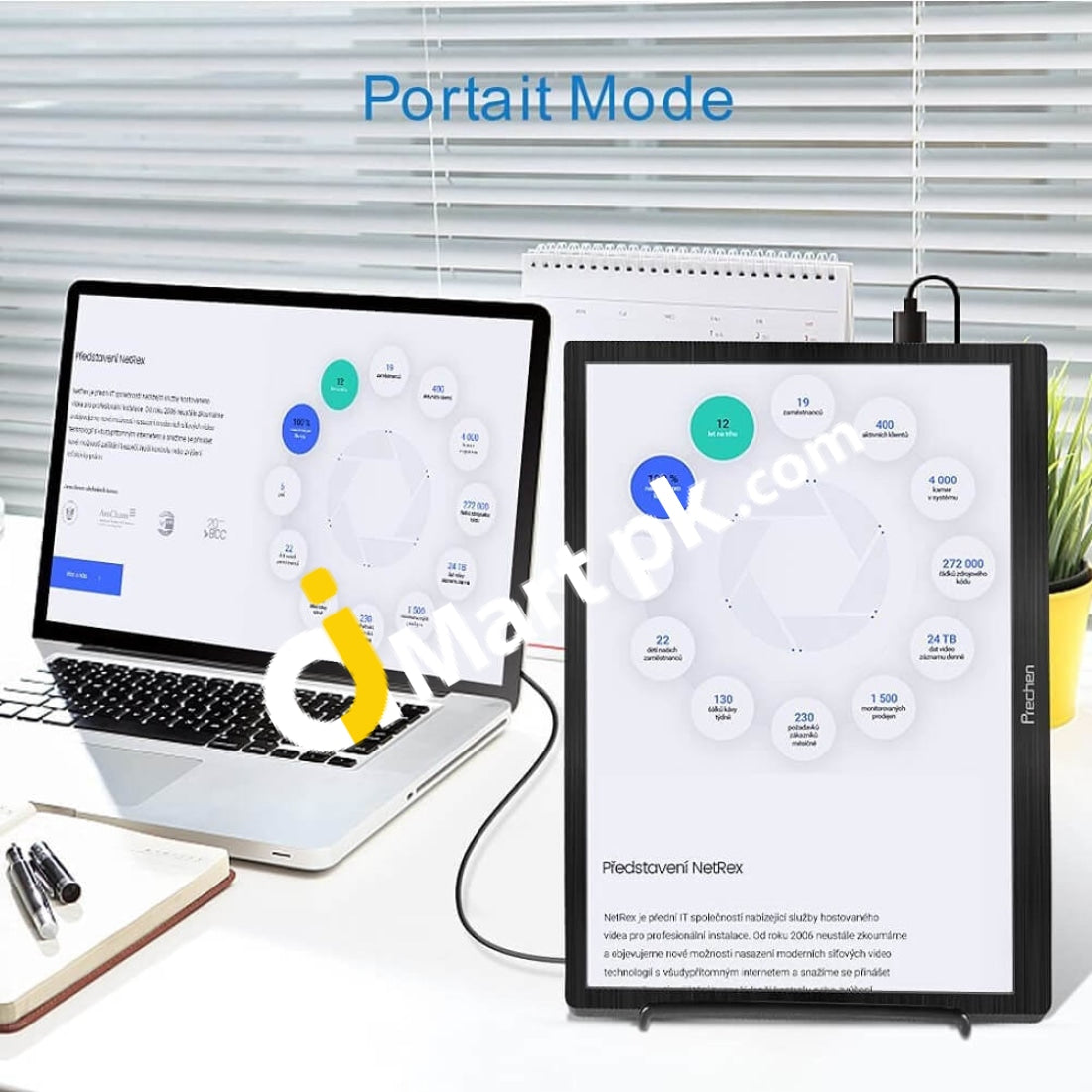 Prechen Mini Monitor Prechen IPS Screen 2K Portable Mini Monitor, 10.1