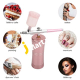 Professional Oxygen Facial Machine Water Sprayer Portable Handheld Airbrush For Skin Rejuvenation -