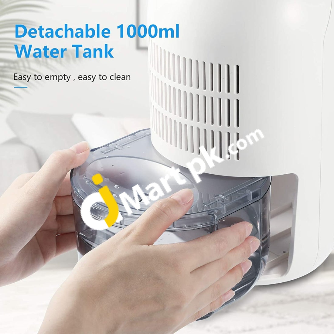 Prousky 1000Ml Dehumidifier Compact Ultra Quiet Auto Shut-Off Air Cleaner Ideal For Removing Damp