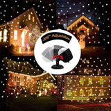 LED Snowfall Lights, Snowfall Decorative Christmas Projector Indoor Outdoor Waterproof Landscape Snowflake Christmas Lamp with Remote Control for Halloween Birthday Party Wedding Garden - Imported from UK