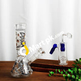 Reanice Glass Bong Set Smoking Water Pipes 14.5Mm Bowl Luminous Mini Handmade Bongs With Accessories