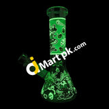 Reanice Glass Bong Set Smoking Water Pipes 14.5Mm Bowl Luminous Mini Handmade Bongs With Accessories