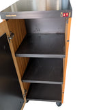 Morphy Richards Heated Hostess Trolley/Cabinet (3 Shelves) With Hot Plate On Top - Imported from UK