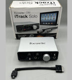 Focusrite iTrack Solo LIghtning Audio Interface for iPad / Mac / PC - Imported from UK