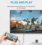 Podoor USB C to HDTV Cable, USB Type C to HDMI Cable, 4k Full HD Thunderbolt 3 Compatible, 2M - Imported from UK