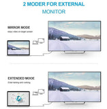 Podoor USB C to HDTV Cable, USB Type C to HDMI Cable, 4k Full HD Thunderbolt 3 Compatible, 2M - Imported from UK