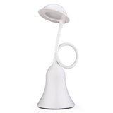 MORECOO LED Desk Lamp, Touch Sensitive Control, 3-Level Dimmer Eye-Care Night Lights with Flexible Neck + USB Rechargeable Port, 3W, 250lm - Imported from UK