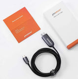 Podoor USB C to HDTV Cable, USB Type C to HDMI Cable, 4k Full HD Thunderbolt 3 Compatible, 2M - Imported from UK