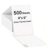 Thermal Printer Stickers Paper 500 Labels Per Stack Thermal Label Stickers Paper for 4