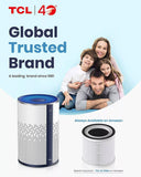 TCL Breeva A1 Air Purifier with True HEPA H13 Filter, Air Cleaner with Night Light Removes 99.97% of Pollen, Allergy Particles, Mold, Dust, Smoke & Odor Eliminator, Ozone Free up to 322 sq ft Metal Design - Imported from UK