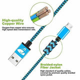 USB Type-C Cable High Quality Nylon Braided Fast Charging Cable, Pack of 3 (1m/1.5m/2m) GREY - Imported from UK