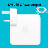 Apple Genuine 87W USB C Power Adapter, Compatible with MacBook Pro & Air with Charge Cable - Imported from UK