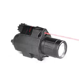 Zeadio Rechargeable 2-in-1 LED Flashlight, 5000 Lumens Red Laser Sight LED Flashlight Torch (Accessories Not Included) - Imported from UK