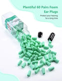 MPOW Ultra Soft Foam Earplugs, 38db Highest SNR, 60 Pairs Reusable Foam Earplugs, One Size Fits virtually Every Wearer for Sleeping, Travel, Motorcycle, Loud Noise etc - Imported from UK