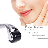 Derma Roller System Titanium 540 Needles 0.30mm + Storage Case, Micro Needling Roller for Skin Rejuvenation Anti Ageing Wrinkle Facial & Scalp Treatment, Promotes Hair Growth & Improves Skin Vitality - Imported from UK