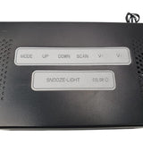 Atlasformen Battery Powered Illuminated Radio Alarm Clock with LED Screen - Imported from UK