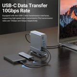 15 in 1 USB-C Docking Station 4K HD Vertical Hub with Triple Monitor 4K Display, Dual HDMI+DP, 5xUSB 3.0/2.0, PD 3.0, RJ45, SD/TF 3.0, 3.5 Audio  - Imported from UK