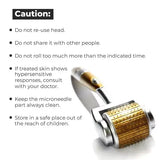 ZGTS Clinicares Treatment Solution Roller, 2.50mm Titanium Alloy Needle Derma Roller - Imported from UK