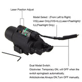 Zeadio Rechargeable 2-in-1 LED Flashlight, 5000 Lumens Red Laser Sight LED Flashlight Torch (Accessories Not Included) - Imported from UK