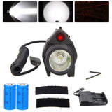 Zeadio Rechargeable 2-in-1 LED Flashlight, 5000 Lumens Red Laser Sight LED Flashlight Torch (Accessories Not Included) - Imported from UK