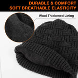 DUKUSEEK Heated Hat with 7.4V Rechargeable Battery, Electric Winter Heated Beanie for Men & Women - Imported from UK