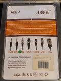 JK Mic J 044 Lavalier Lapel Microphone with 3.5mm TRS Connectivity - Imported from UK