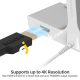 Sabrent Multi-Port Imac Usb Type-C Hub With Front Access Ports Sd/Micro Sd Card Reader 3.5Mm