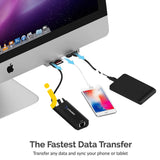 Sabrent Multi-Port Imac Usb Type-C Hub With Front Access Ports Sd/Micro Sd Card Reader 3.5Mm