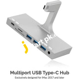 Sabrent Multi-Port Imac Usb Type-C Hub With Front Access Ports Sd/Micro Sd Card Reader 3.5Mm