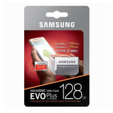 Samsung EVO Plus Class 10 128GB microSDXC UHS-I U3 Full HD & 4K UHD Memory Card with SD Adapter - Imported from UK