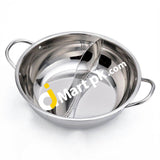 Stainless Steel Twin 30Cm Steamer Pot Hot Ruled Compatible Soup Stock Pots - Imported From Uk