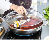 Stainless Steel Twin 30Cm Steamer Pot Hot Ruled Compatible Soup Stock Pots - Imported From Uk