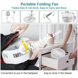 Table / Desk Fan Rechargeable Standing 6 Usb Foldable Deformation Cooling - Imported From Uk