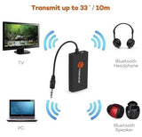 TaoTronics Wireless Stereo Transmitter for Audio Devices with 3.5 mm Connector with A2DP Bluetooth Adapter - Imported from UK