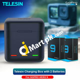 Telesin Battery Charger Box For Gopro Hero 9 With 2X 1750Mah Batteries Imported From Uk